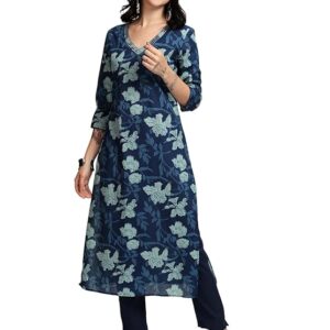 Vishudh Women's Kurta | Comfortable Ethnic Wear for Daily Use | Lightweight & Breathable Indian Top